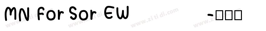MN ForSor EW字体转换